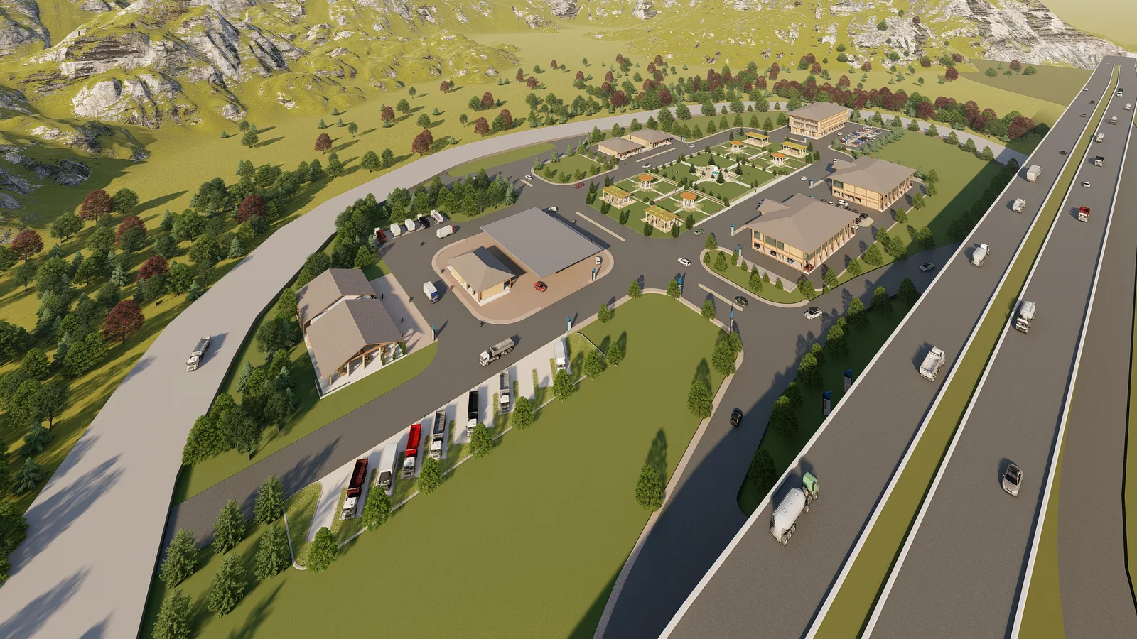 Original academic render, shown on the left of the comparison.
